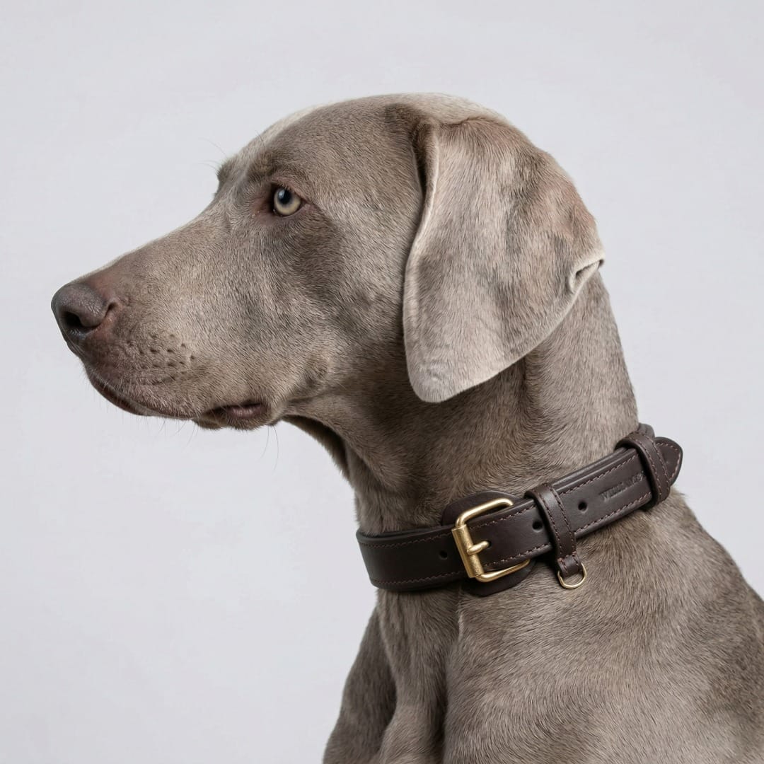 William Walker Leder Hundehalsband Earth (Braun)