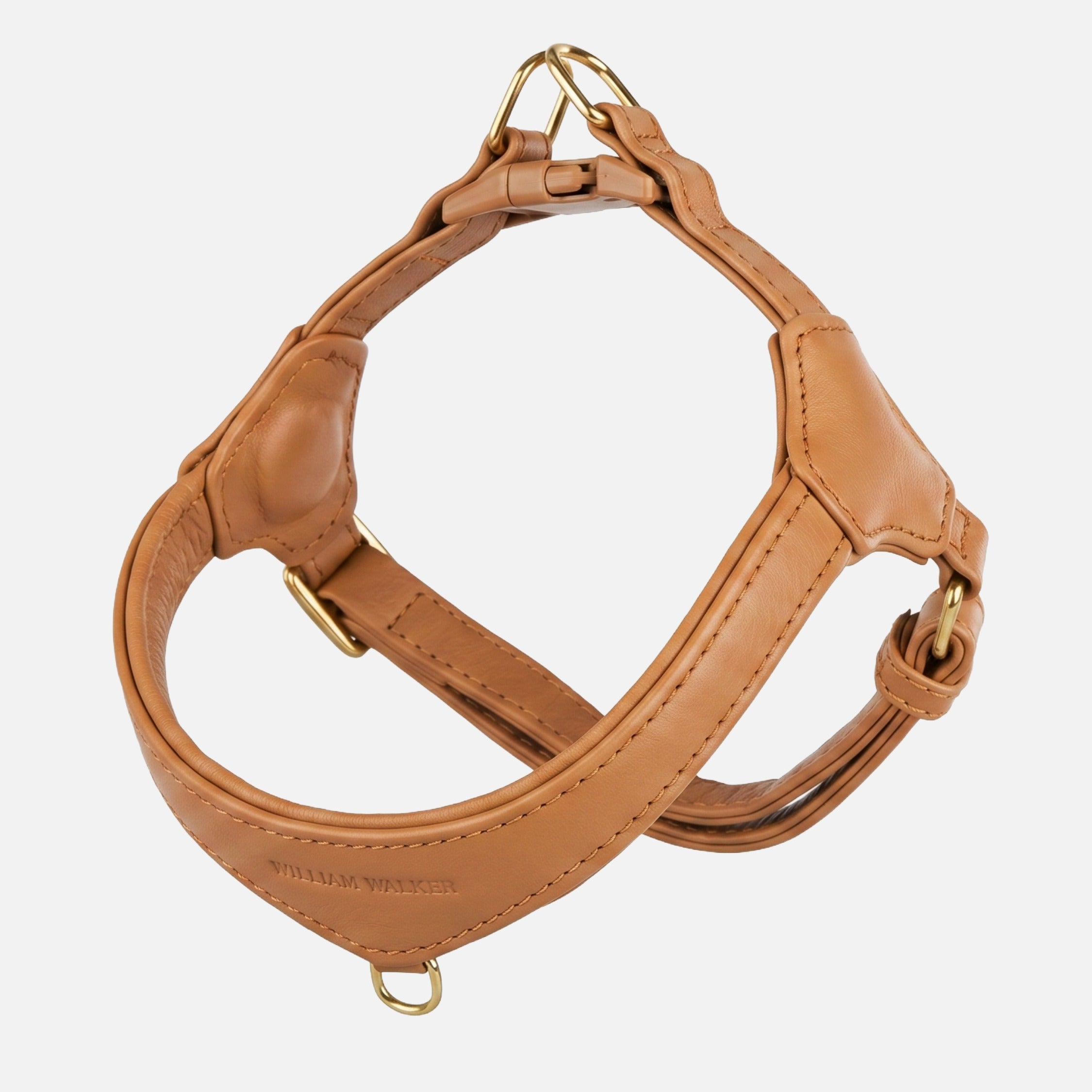 William Walker Step-In Leder Geschirr Pico für kleine Hunde Caramel (braun) / 1