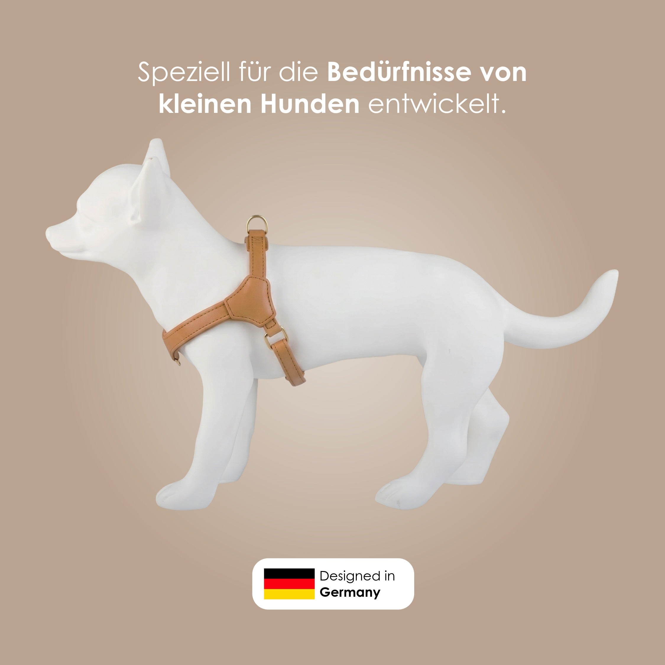 William Walker Step-In Leder Geschirr Pico für kleine Hunde