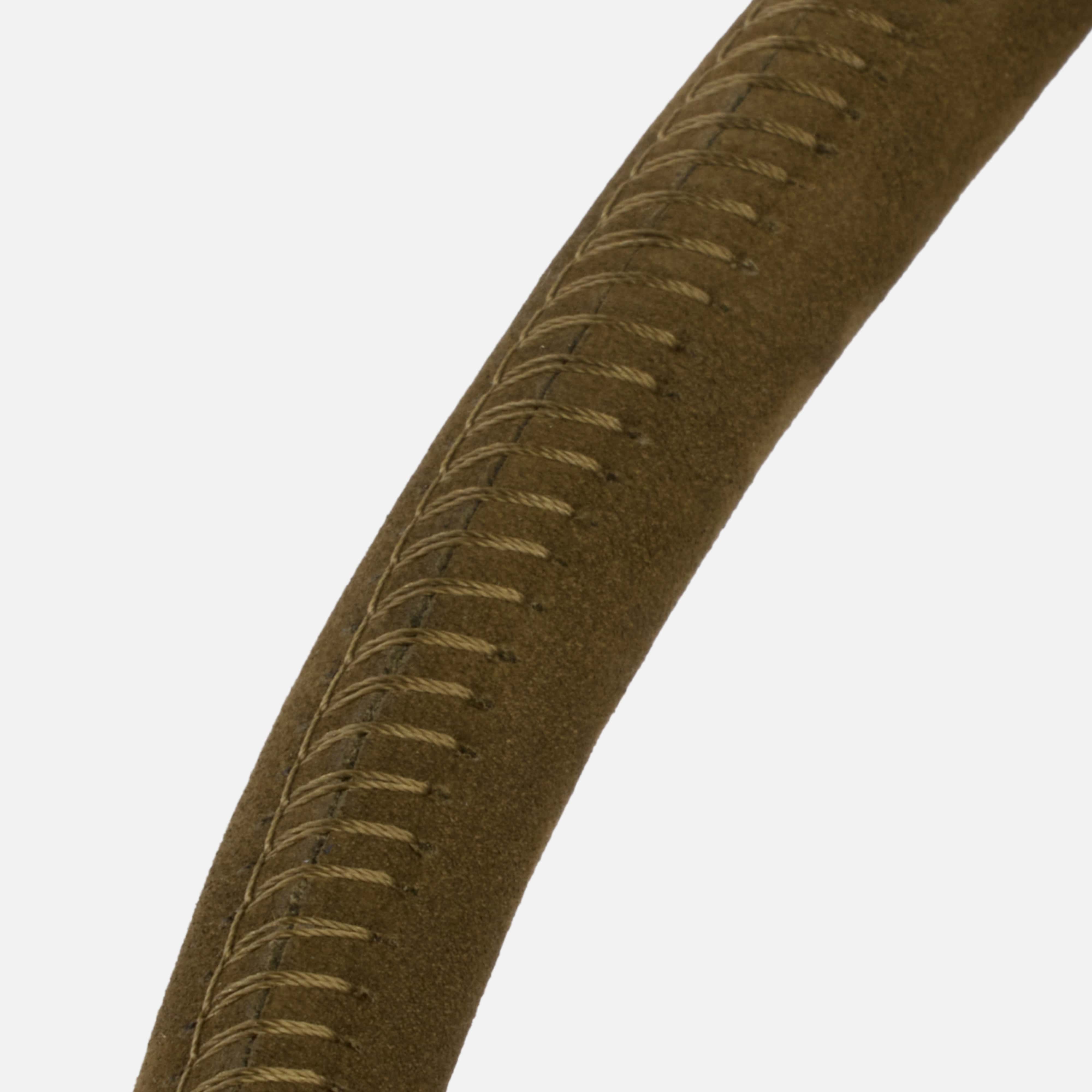 William Walker Rundes Zugstopp-Halsband aus Leder