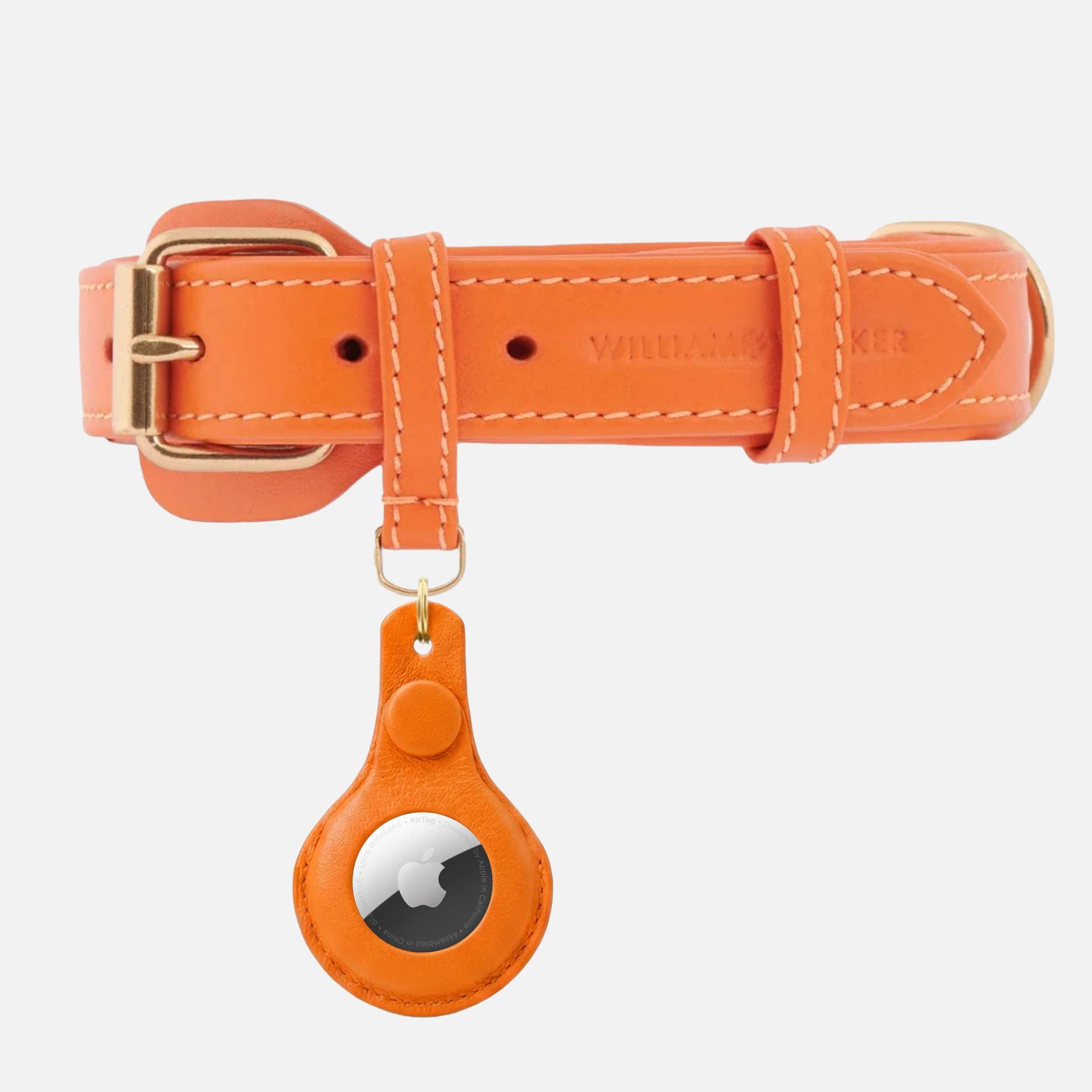William Walker Leder AirTag Anhänger für Hundehalsband & Schlüssel