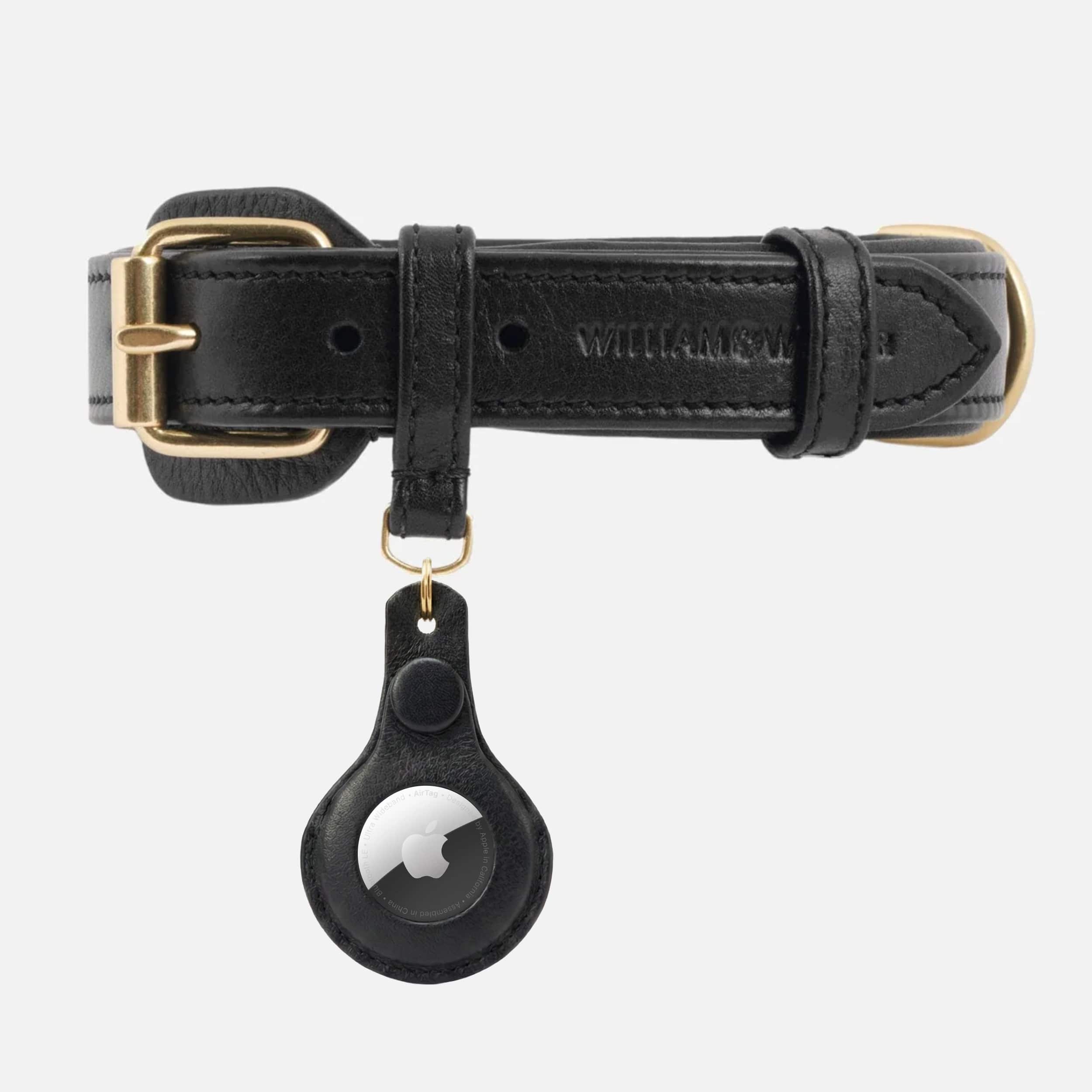 William Walker Leder AirTag Anhänger für Hundehalsband & Schlüssel