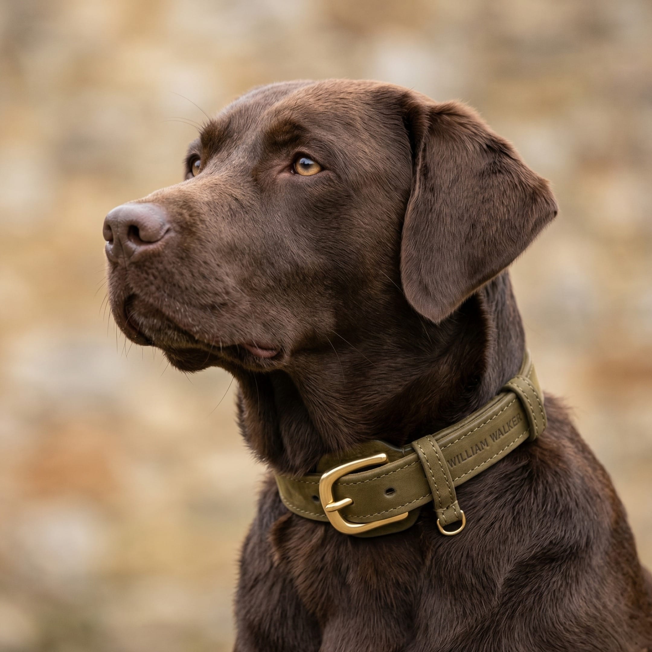 William Walker Hundehalsband aus wasserfestem Nubukleder