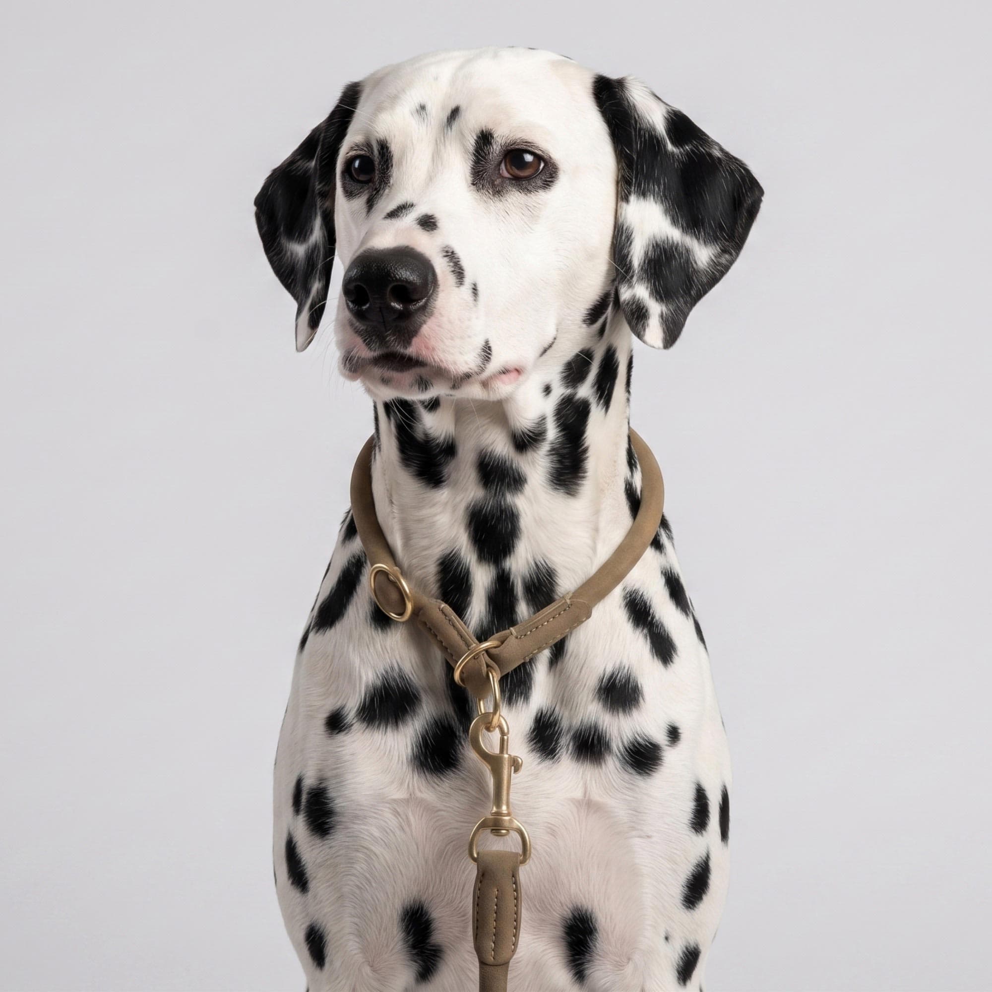 William Walker Rundes Zugstopp-Halsband aus Leder