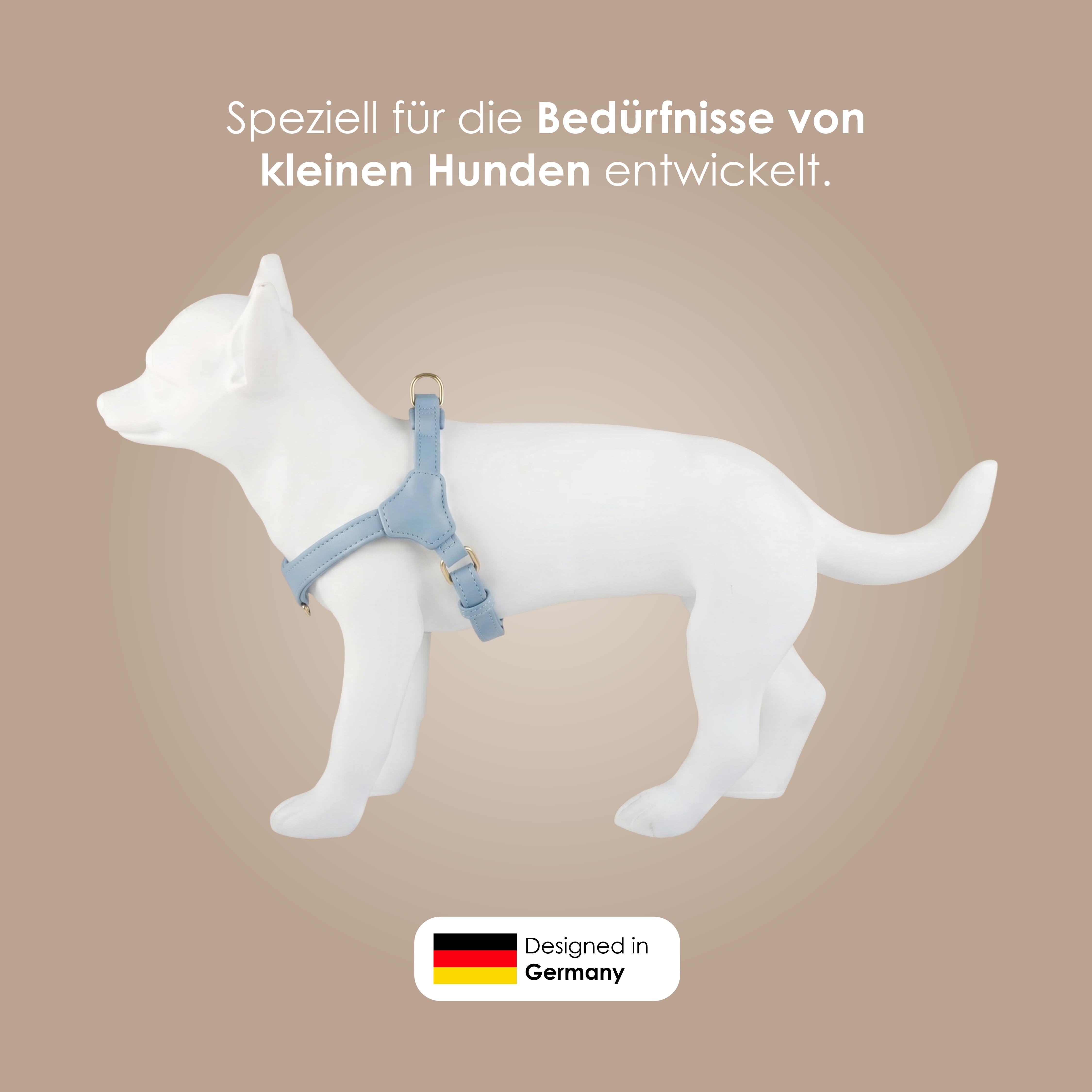 William Walker Step-In Leder Geschirr Pico für kleine Hunde