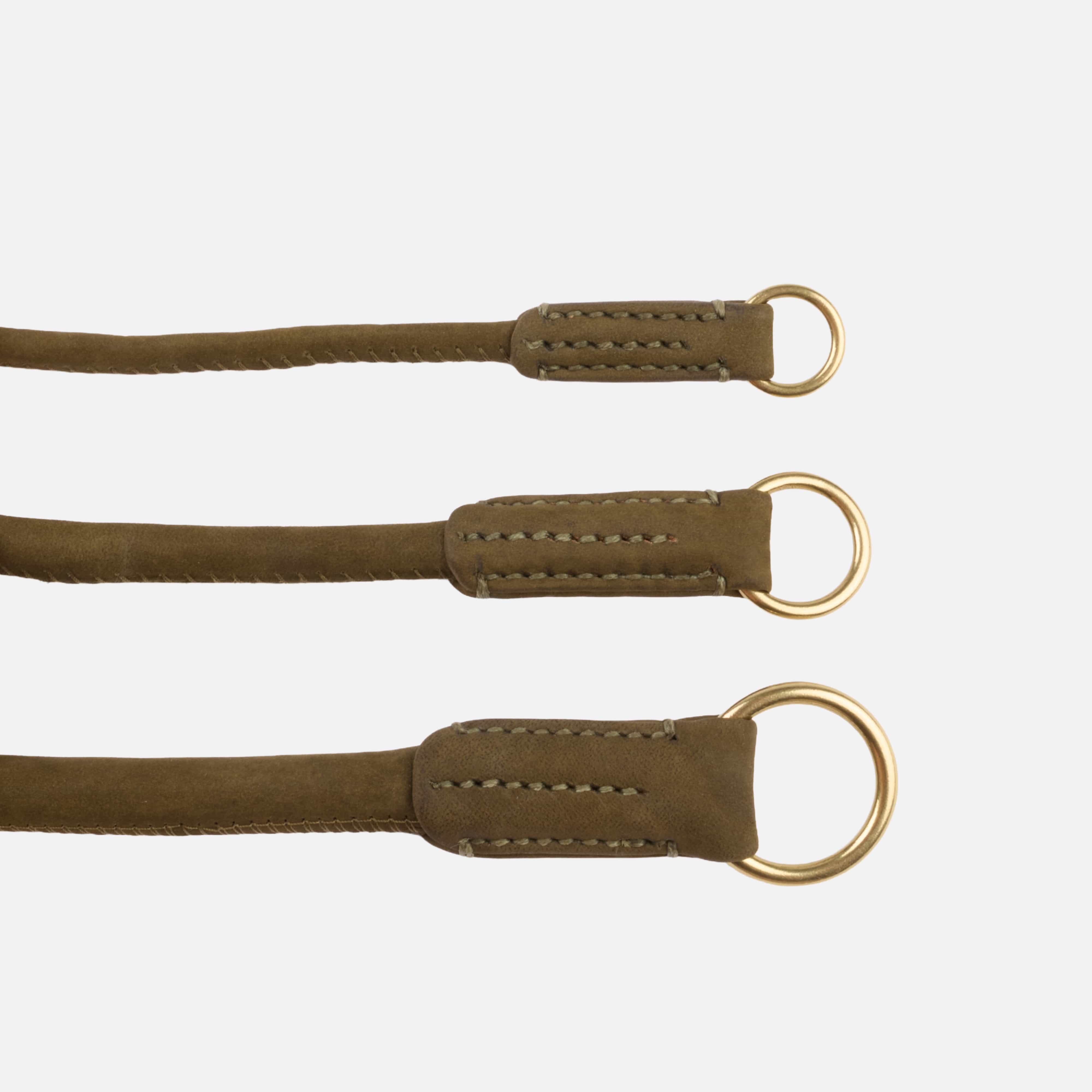 William Walker Rundes Zugstopp-Halsband aus Leder
