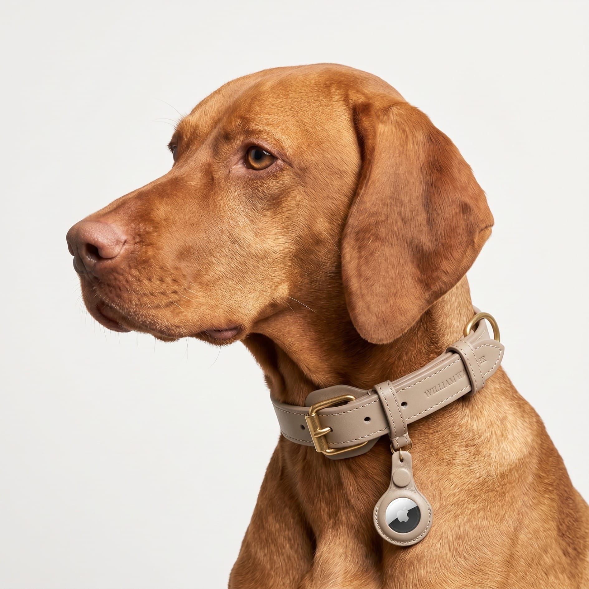 William Walker Leder AirTag Anhänger für Hundehalsband & Schlüssel